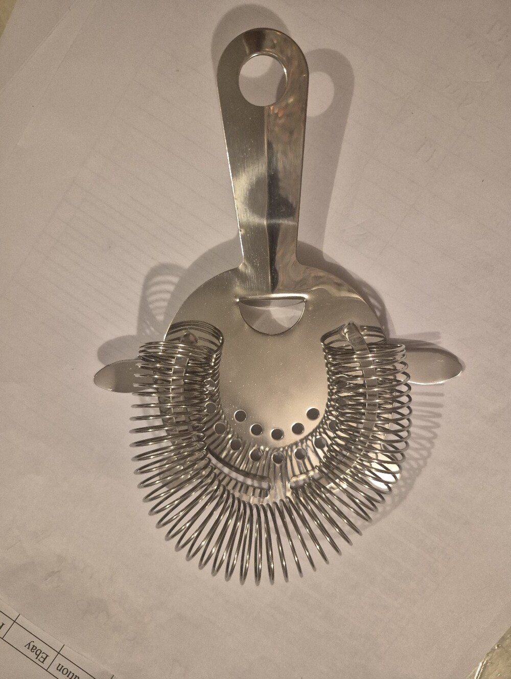 Stainless Steel Cocktail Hawthorne Strainer - Silver